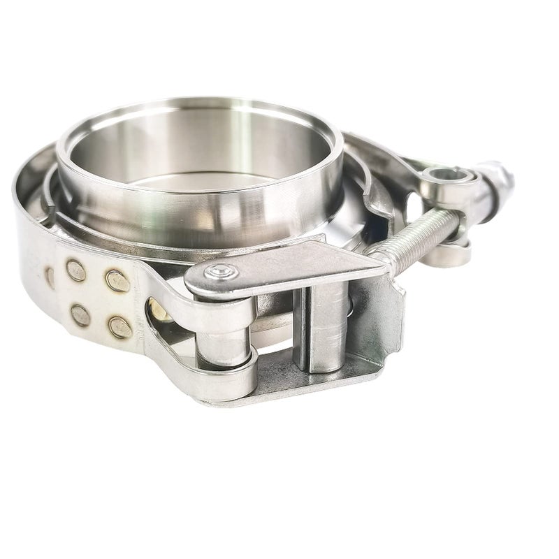 GaeaAuto 2 X 2.5"" Quick Release V-Band Clamp with Male Female Flanges 304 Stainless Steel for Turbo Downpipes (2.5 inch  2 Pack) - Image 4
